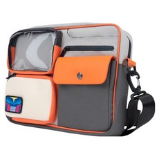 GEEKSHARE 任天堂 Switch 2 配色交叉收納包, 灰色, 1個, G-SC-TH-MTF-GR-SCCR