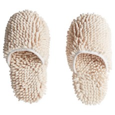 MarketA 家用拖把清潔拖鞋 FREE, 淺米色, 1個