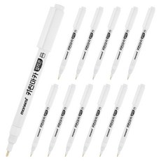 monAmi 廚房用矽膠馬克筆, 白色, 12個