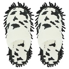 MarketA 動物造型地板清潔拖鞋 L(260~270mm), 乳牛, 1個