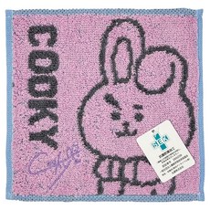MARUSHIN 丸真 宇宙明星BT21 口袋小方巾 COOKY, 紫色, 1個