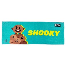 MARUSHIN 丸真 宇宙明星BT21 運動毛巾 SHOOKY, 綠色, 1個