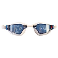 SWANS 스완스 발키리 프리미엄 안티포그 커브 미러렌즈 수경 SR-72M, 네이비 + 실버(렌즈), 1개