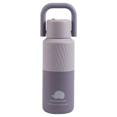 스칸디나비안포레스트 원터치 빅핸들 304 스텐 보온보냉 텀블러, 1개, 400ml, 파스텔퍼플