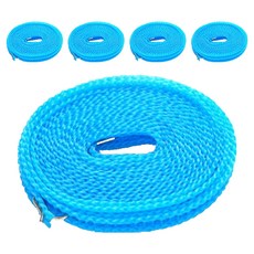 Apnalchangchang 防滑戶外露營曬衣繩 10m, 藍色, 5個