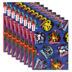 寶可夢窄格聯絡簿國小筆記本, 混合顏色, 8個