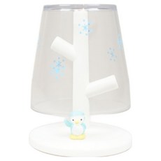 Hashy 透明漱口杯 附杯架 90ml, 企鵝, 1個