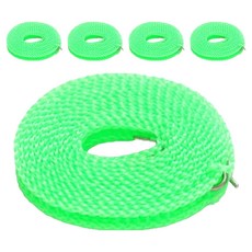 Apnalchangchang 防滑戶外露營曬衣繩 5m, 綠色, 5個