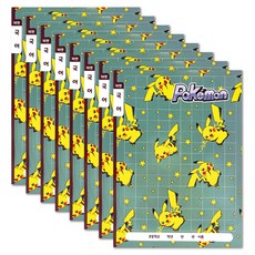 포켓몬 10칸 국어 초등노트, 혼합색상, 8개
