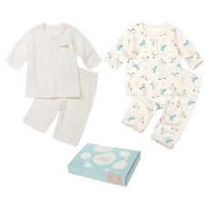 with organic 新生兒馬年夏季內衣上下2件組