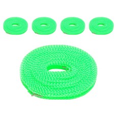 앞날창창 미끄럼방지 야외 캠핑 빨래줄 10m, 그린, 5개