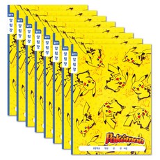 포켓몬 넓은칸 알림장 초등노트, 혼합색상, 8개