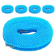 앞날창창 미끄럼방지 야외 캠핑 빨래줄 3m, 블루, 5개