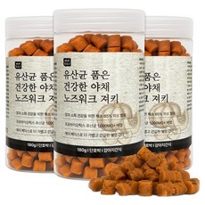 야아부르니 강아지 간식 유산균 품은 건강한 야채 노즈워크 져키, 180g, 3개, 단호박