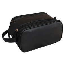 MAANGE 復古雙拉鏈化妝包 加厚多層分區