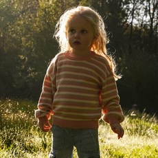 koko noko 兒童條紋寬鬆針織衫