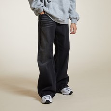 JCB 青少年直筒貓抓刷毛牛仔褲 U701