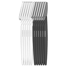 DORCO 多可樂客 纖細修眉刀 11入組, 1套, 黑色, 白色