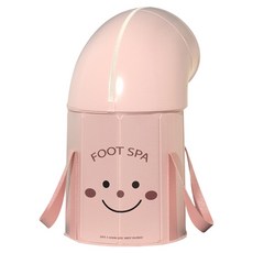 TIMLEI 加支撐板保溫棉泡腳桶 家用可折疊便攜護膝泡腳桶K, 粉色, 1個