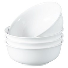 Love骨瓷冷麵碗, 4個, 白色