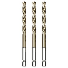 공구엔 코발트 드릴비트 육각 임팩 스텐기리 3mm, 3개