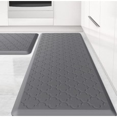 XTER 優質高彈性防滑加厚廚房地墊, 灰色, 1個
