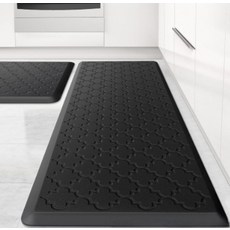 XTER 優質高彈性防滑加厚廚房地墊, 黑色, 1個