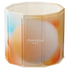 Reddot 紅點生活 免安裝便攜收納加厚摺疊泡澡桶, 幻彩藍澄, 1個