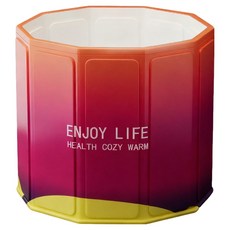 Reddot 紅點生活 免安裝便攜收納加厚摺疊泡澡桶, 漸變粉紫, 1個