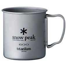 snow peak 雪諾必克 SP鈦金屬單層杯-600 MG-044R, 金屬色, 1個