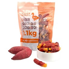 너를위한디저트 강아지 더담은 오리고구마말이, 1.1kg, 1개, 혼합맛(오리/고구마) 1.1kg, 1개, 혼합맛(오리/고구마)