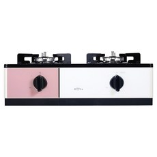 하츠 부띠크 프리스탠딩 가스레인지 2구 코랄핑크 고객직접설치, HFG-2383PKAF, LNG