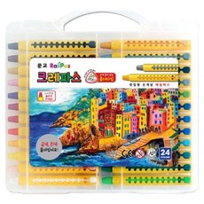 문교 레일크레파스, 24색, 1개