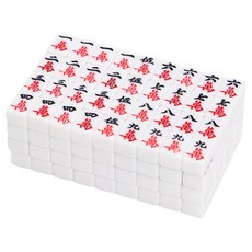 Wellot 桌遊 麻將 20mm, 白色, 1個