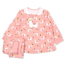 ORGANICMOM 新生兒用 Ramu 棉質長袖內衣上下套裝