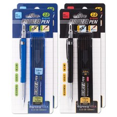 misoro 3500 自動鉛筆式筆桿 黑色 + 藍色 套組 2473, 2個, 2mm