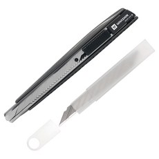 화신 214S 30도 알루미늄 커터칼 소 9mm, 블랙, 1개