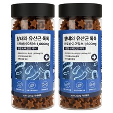 야아부르니 강아지 간식 황태와 유산균 톡톡 가수분해 영양간식, 250g, 2개, 관절 앤 뼈