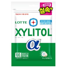롯데자일리톨 알파 오리지날 추잉껌 리필, 195g, 1개