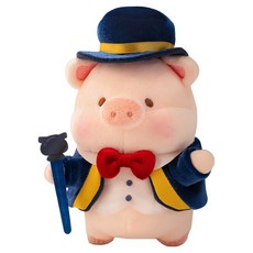 TOYZEROPLUS Play in the Box 露露豬 露露樂園 百萬富翁 露 露偶娃娃鑰匙圈, 1個