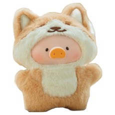 TOYZEROPLUS Play in the Box Lulu The Piggy 動物派對毛絨鑰匙圈手指玩偶公仔 隨機出貨, 1個