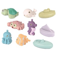 YaYa Kerong 海底探險隊 玩水9件組, 混合色, 1套