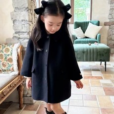 Edgeland 兒童 Petit Basic 毛呢大衣