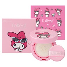 FoRest 美樂蒂限定版 免粉底提亮防曬氣墊 SPF 50+ PA++++, 1個, 13g