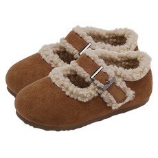 CHAAKAN SHOES 毛孔絨毛平底瑪莉珍鞋 WTSDR4h547