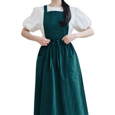젊은이마켓 모던 앞치마 A, 딥그린, 1개