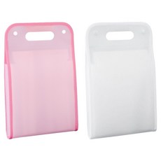 투데이리빙 13칸 A4 아코디언 파일 수납 케이스 2종 세트 CD_OOS_AL062P, 핑크, 화이트, 1세트