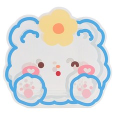 귀여운 캐릭터 투명 연필꽂이, 플라워곰, 1개