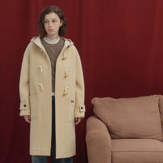 COVERNAT WOMAN 女款Edin羊毛牛角扣大衣