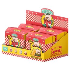 TOYZEROPLUS Play in the Box 露露豬 漢堡快車 可動系列公仔 隨機出貨, 1個